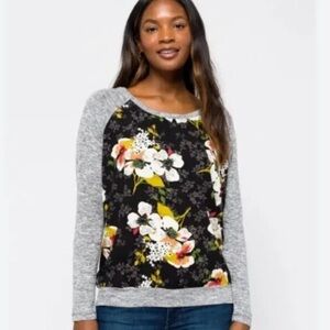 KUT from the Kloth Floral along Sleeve Shirt. Size Large